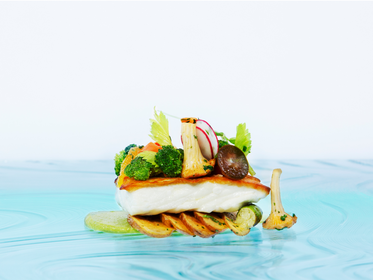 Fish and vegetables